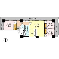 品川シーサイドビュータワーⅡの物件間取画像